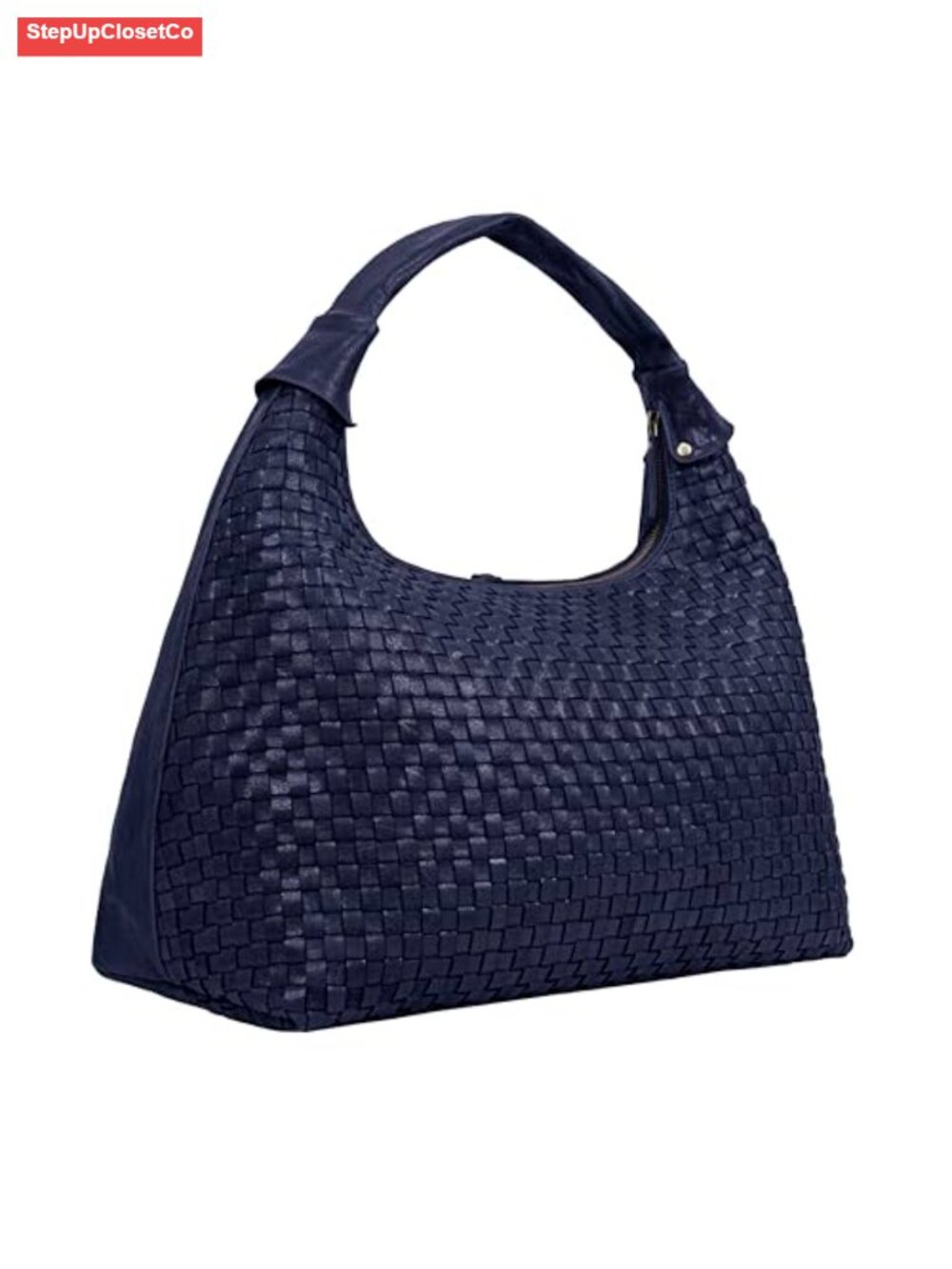 Braided Leather Tote Bag for Women Spacious Handbag